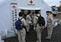新潟県中越地震救護活動の様子2